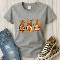 Autumn Gnome Cute Fall Lover Women's T-Shirt thumb 3