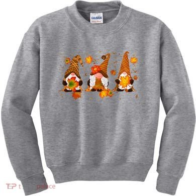 Autumn Gnome Cute Fall Lover Kids Sweatshirt