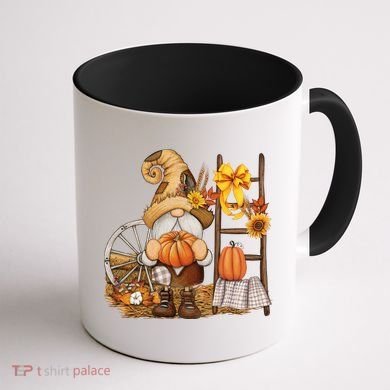Autumn Gnome Cute Fall Season Coffee Mug back