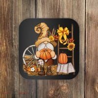 Autumn Gnome Cute Fall Season Coaster thumb 0