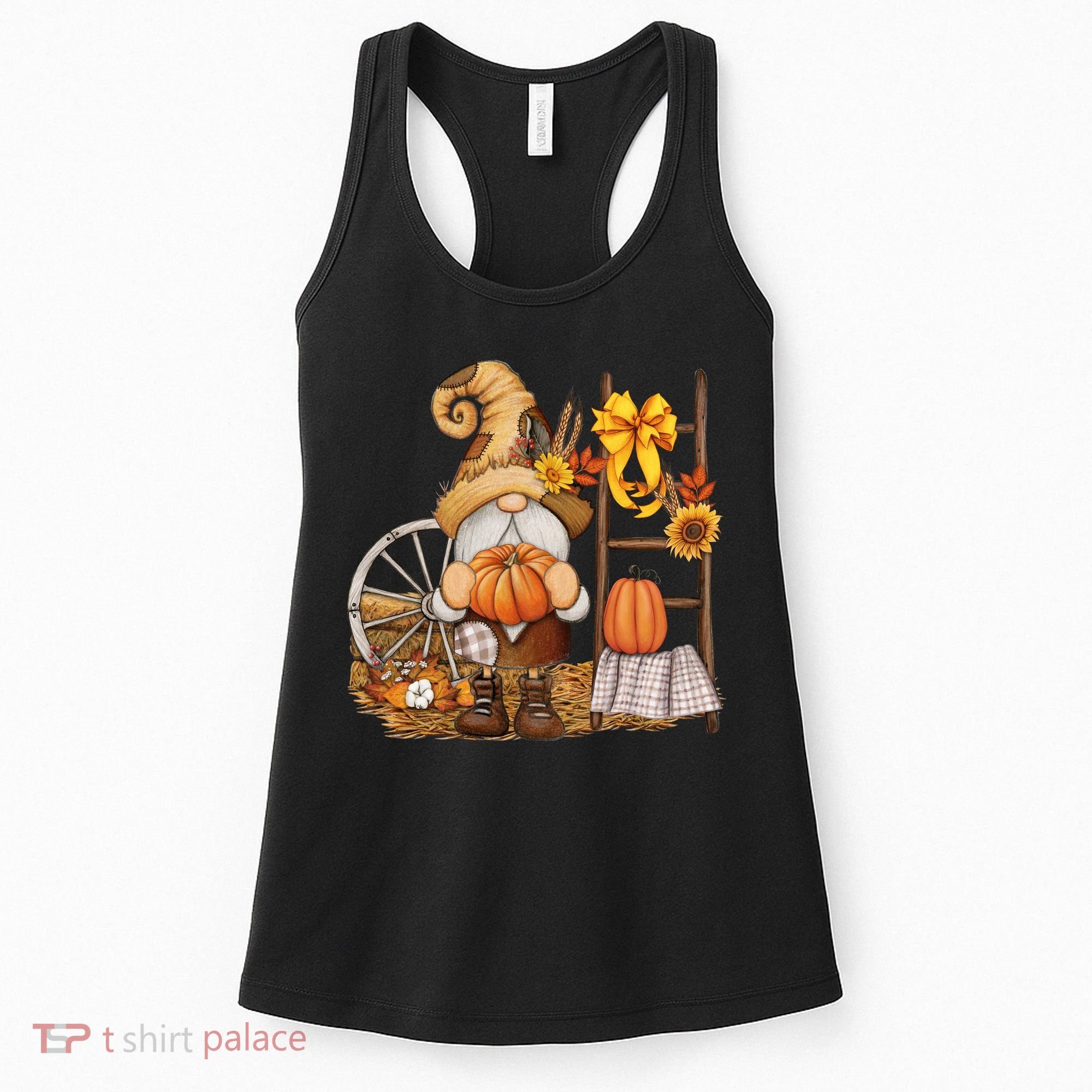Autumn Gnome Cute Fall Season Women's Tank Top