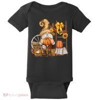 Autumn Gnome Cute Fall Season Baby Bodysuit thumb 0