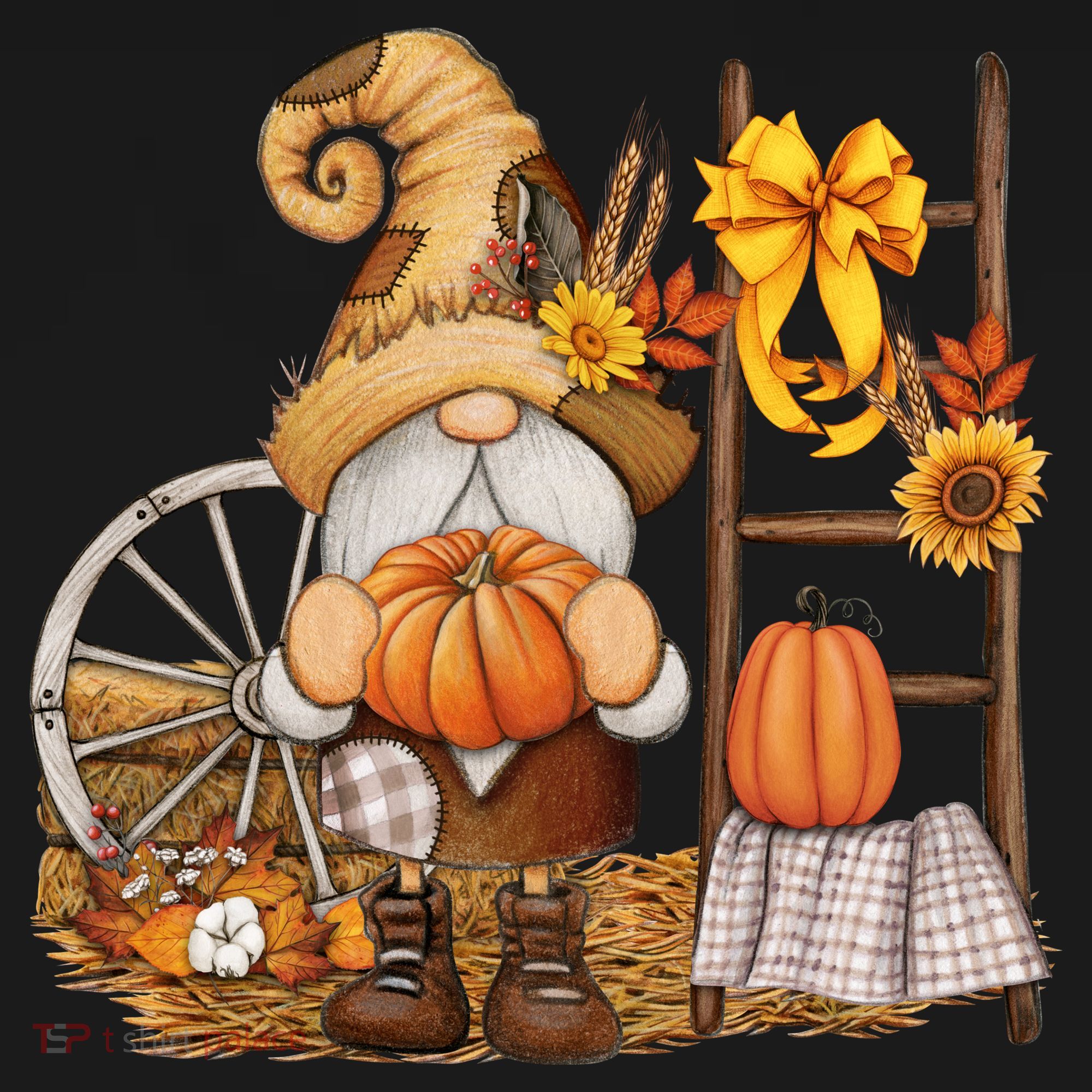 Autumn Gnome Cute Fall Season Toddler Hoodie