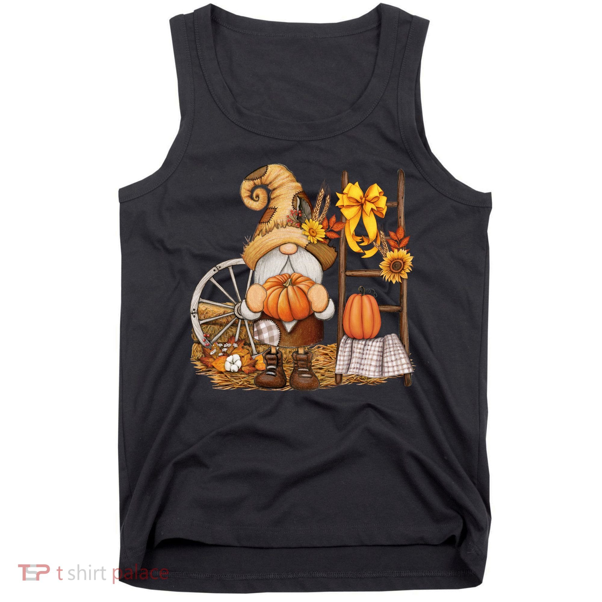 Autumn Gnome Cute Fall Season Tank Top