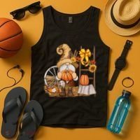 Autumn Gnome Cute Fall Season Tank Top thumb 4