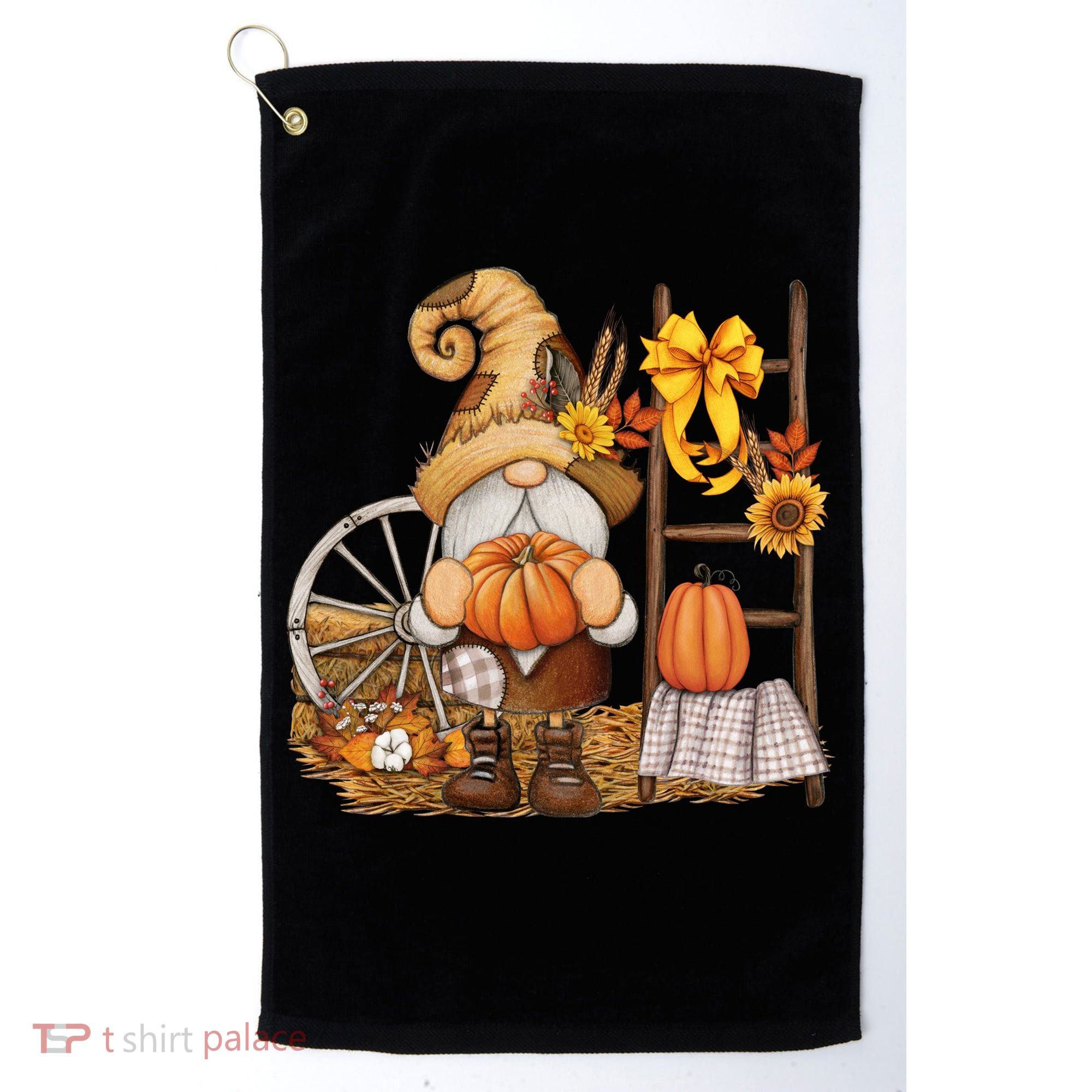 Autumn Gnome Cute Fall Season Golf Towel