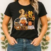 Autumn Gnome Cute Fall Season Women's T-Shirt thumb 2