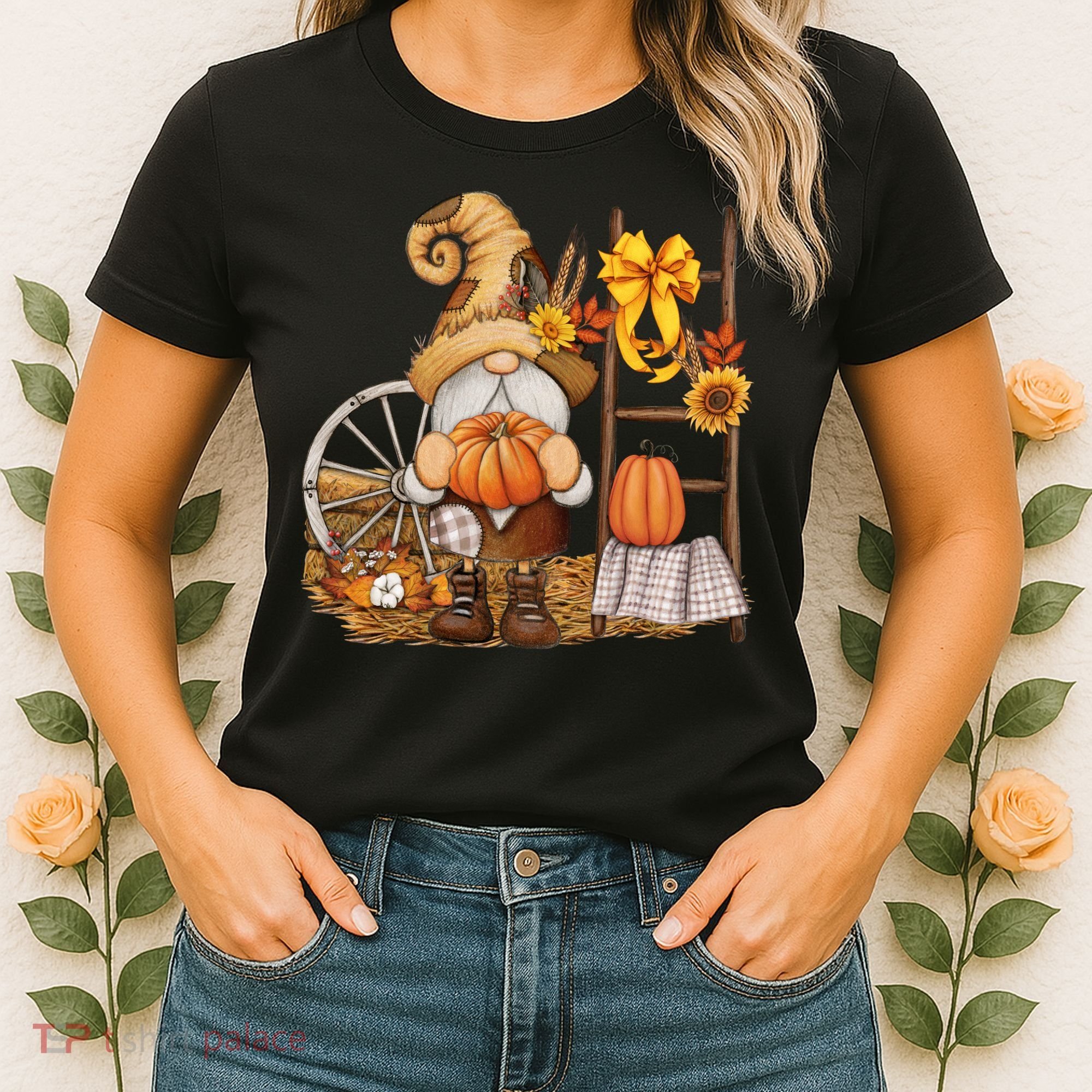 Autumn Gnome Cute Fall Season Women's T-Shirt