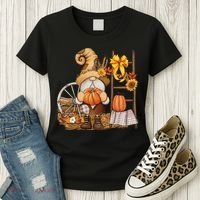 Autumn Gnome Cute Fall Season Women's T-Shirt thumb 3