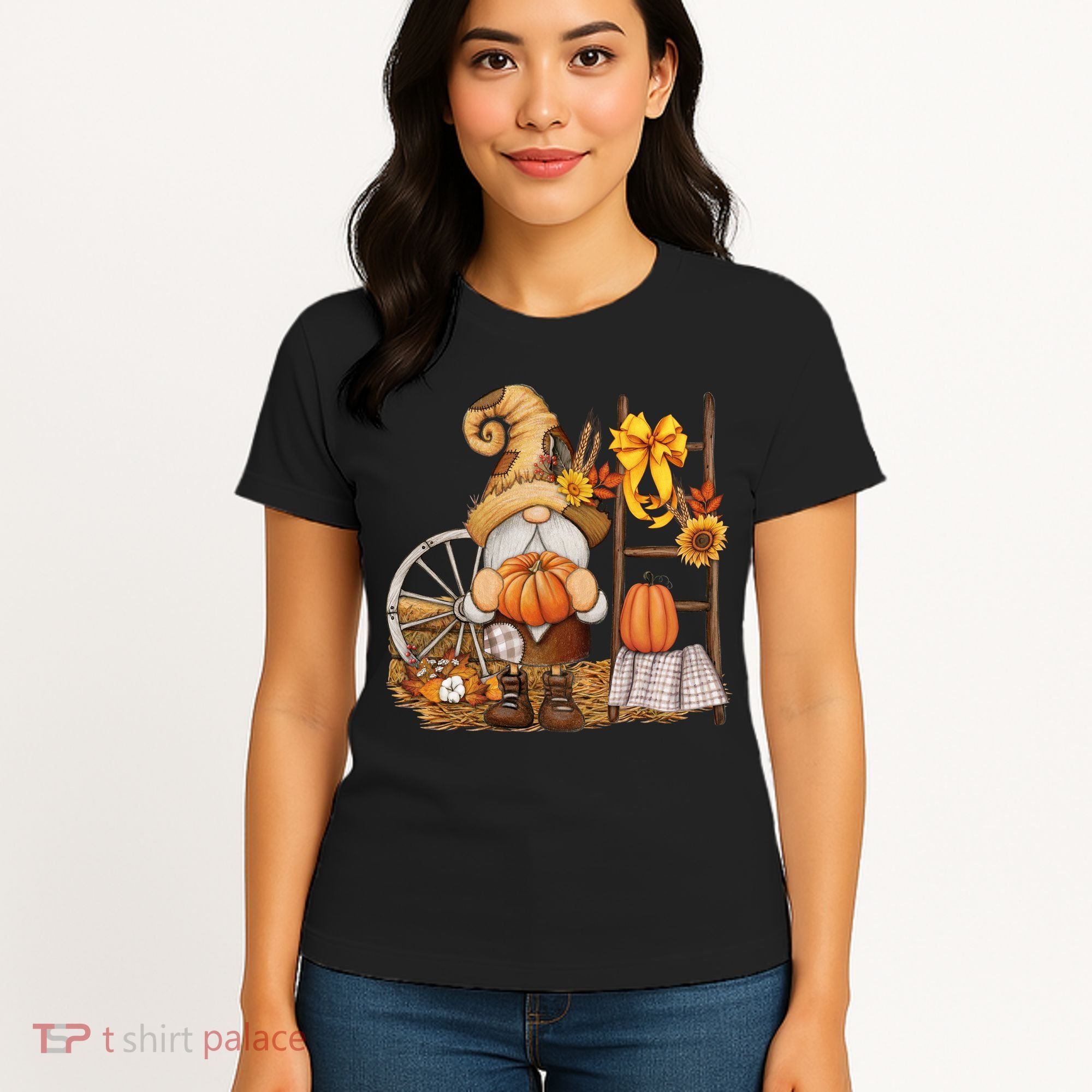 Autumn Gnome Cute Fall Season Women's T-Shirt