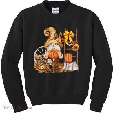 Autumn Gnome Cute Fall Season Kids Sweatshirt