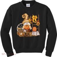 Autumn Gnome Cute Fall Season Kids Sweatshirt thumb 0