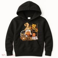 Autumn Gnome Cute Fall Season Kids Hoodie thumb 0