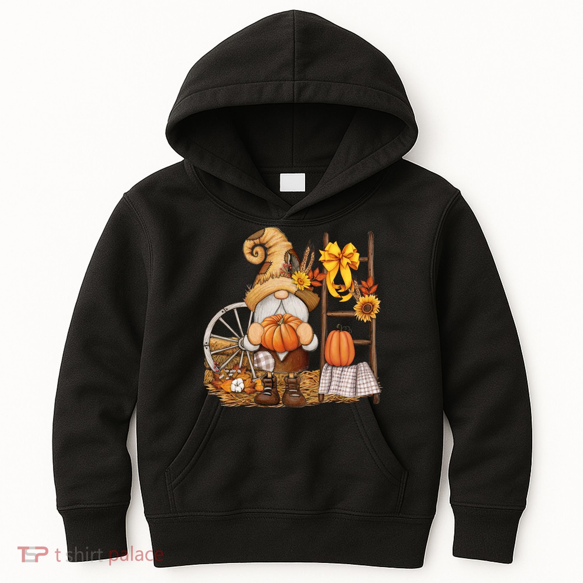Autumn Gnome Cute Fall Season Kids Hoodie