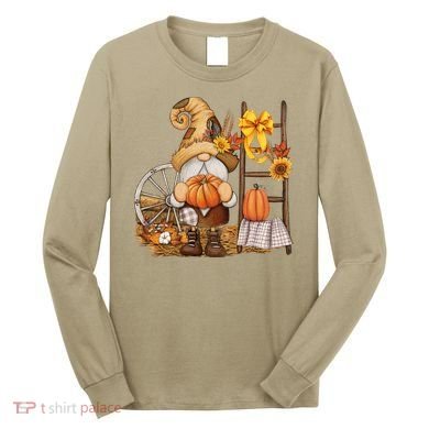 Autumn Gnome Cute Fall Season Long Sleeve Shirt