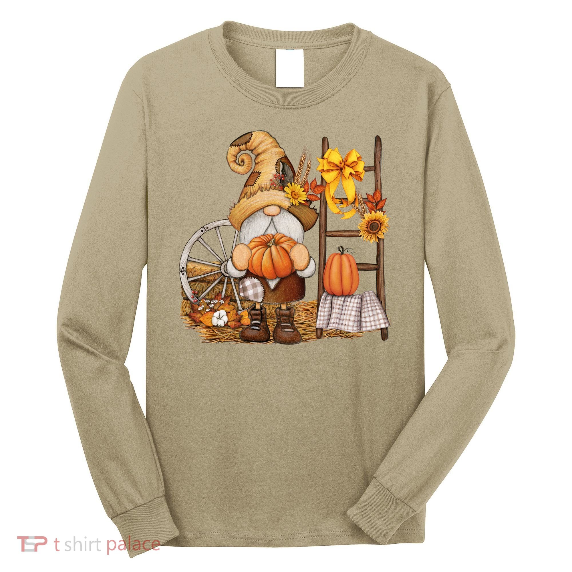 Autumn Gnome Cute Fall Season Long Sleeve Shirt