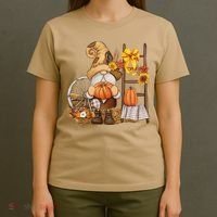Autumn Gnome Cute Fall Season T-Shirt thumb 4