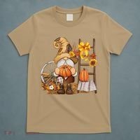 Autumn Gnome Cute Fall Season T-Shirt thumb 5