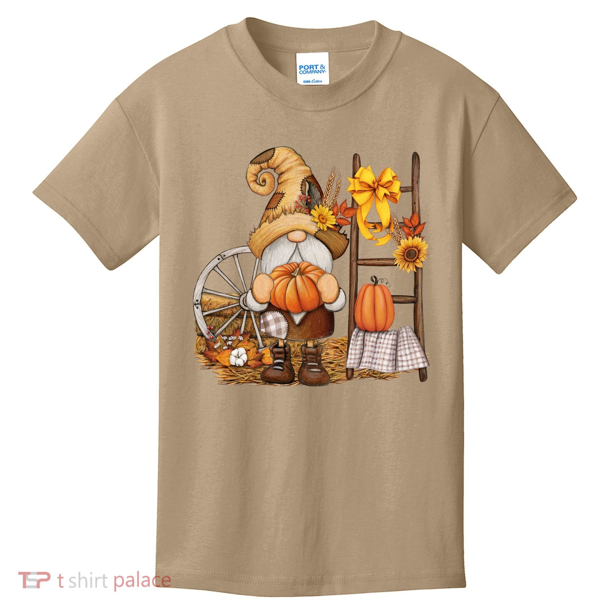 Autumn Gnome Cute Fall Season Kids T-Shirt