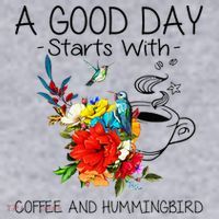 A Good Day Starts With Coffee And Hummingbird Women's Sweatshirt thumb 2