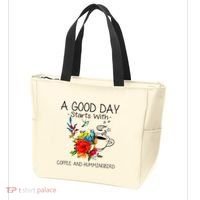 A Good Day Starts With Coffee And Hummingbird Tote Bag thumb 3