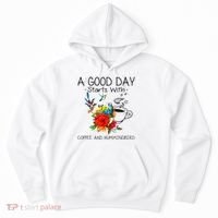 A Good Day Starts With Coffee And Hummingbird Hoodie thumb 0