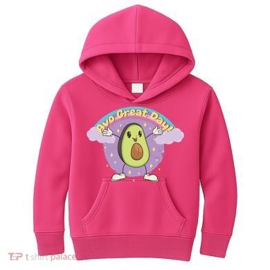 Avo Great Day Avocado Kids Hoodie