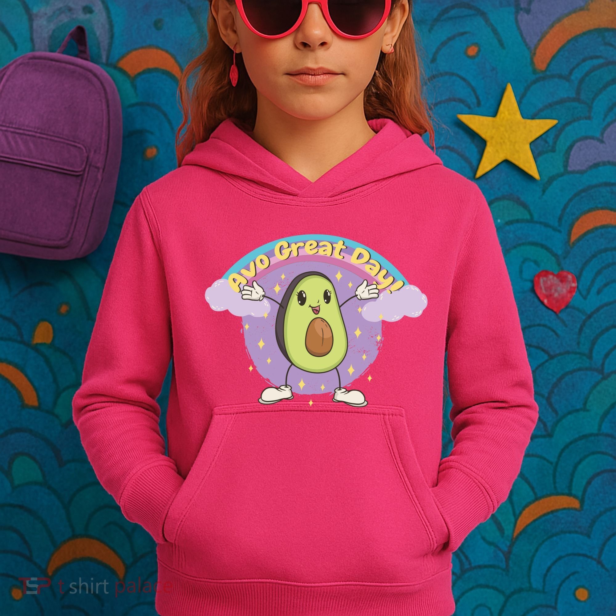 Avo Great Day Avocado Kids Hoodie
