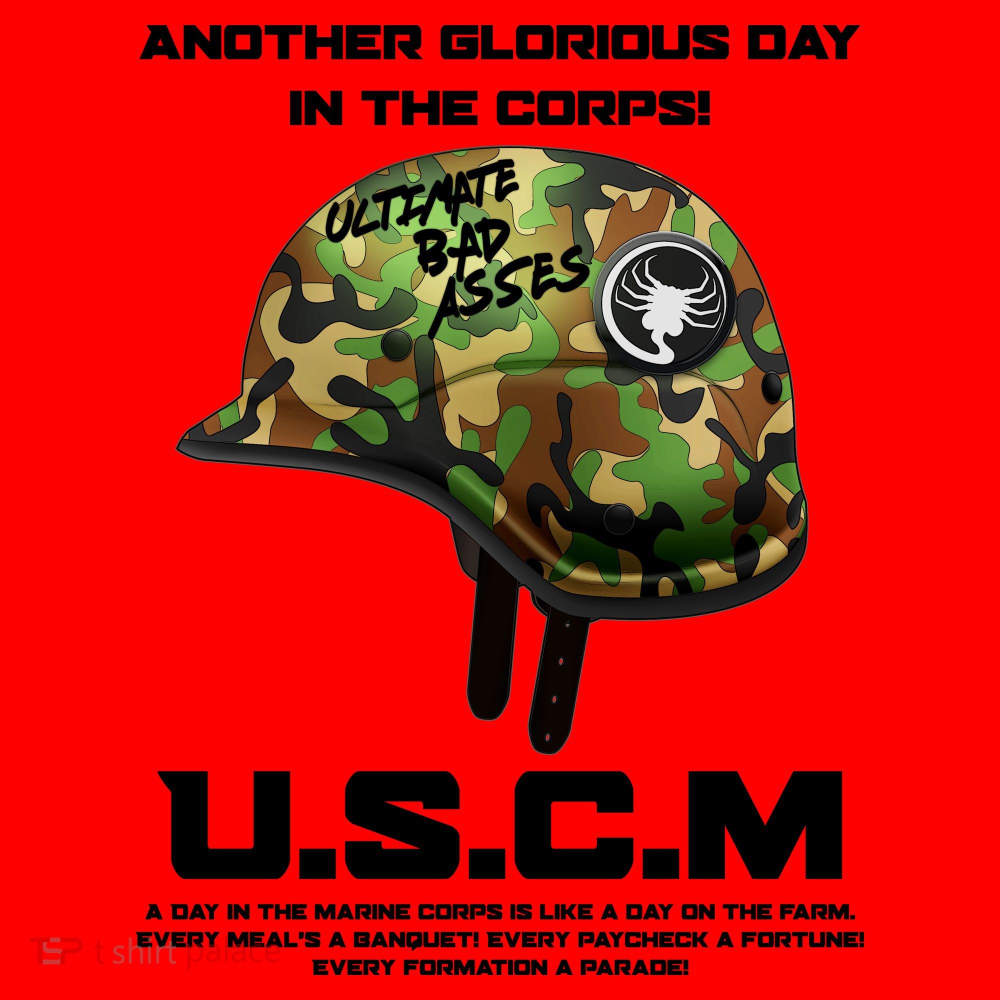 Another Glorious Day In The Corps USCM Ultimate Bad Asses Santa Hat