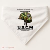 Another Glorious Day In The Corps USCM Ultimate Bad Asses USA-Made Doggie Bandana thumb 0