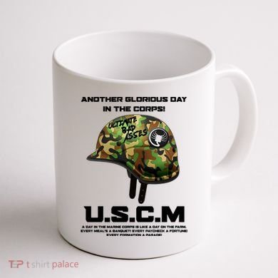 Another Glorious Day In The Corps USCM Ultimate Bad Asses Coffee Mug back