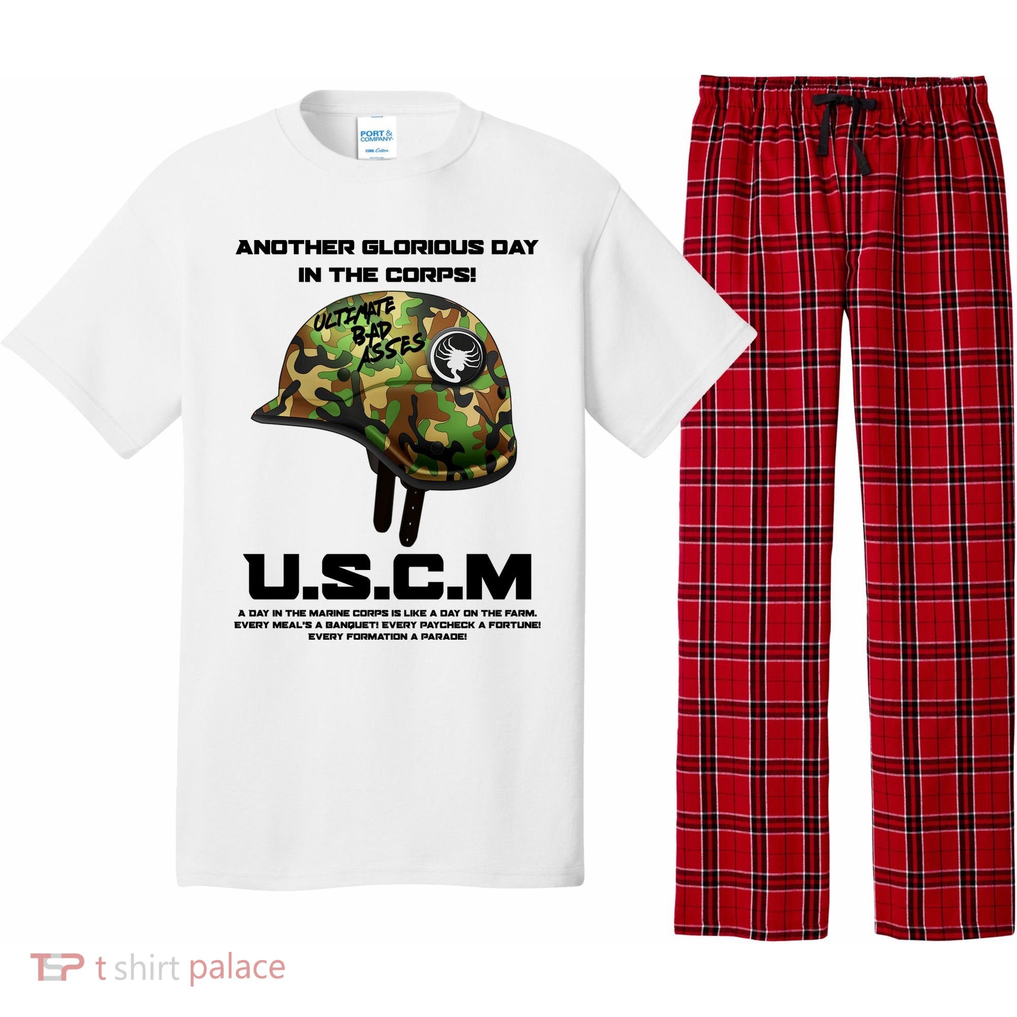 Another Glorious Day In The Corps USCM Ultimate Bad Asses Pajama Set