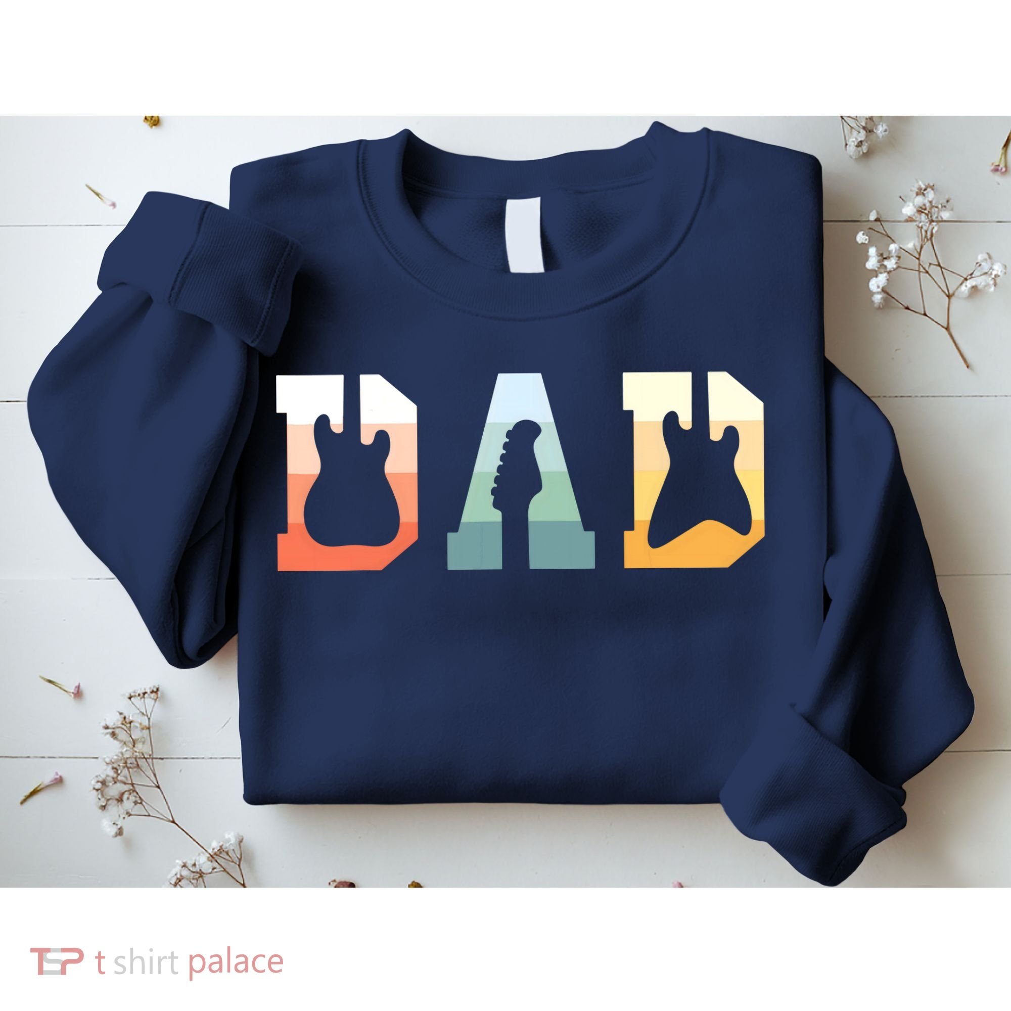 Acoustic Guitar Dad Guitarist Musical Instrument Musician Sweatshirt