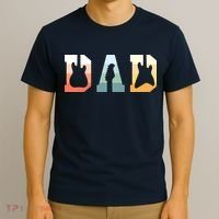 Acoustic Guitar Dad Guitarist Musical Instrument Musician T-Shirt thumb 3