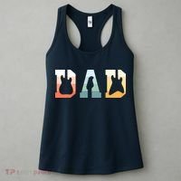 Acoustic Guitar Dad Guitarist Musical Instrument Musician Women's Tank Top thumb 3