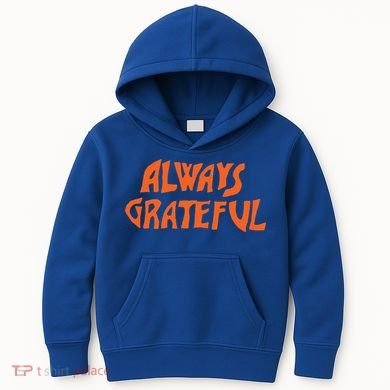 Always Grateful Dancing Hippie Vibes Gift Kids Hoodie