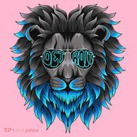 All Grit Detroit Cool Retro Lion Lovers Detroit Apparel Coaster thumb 2