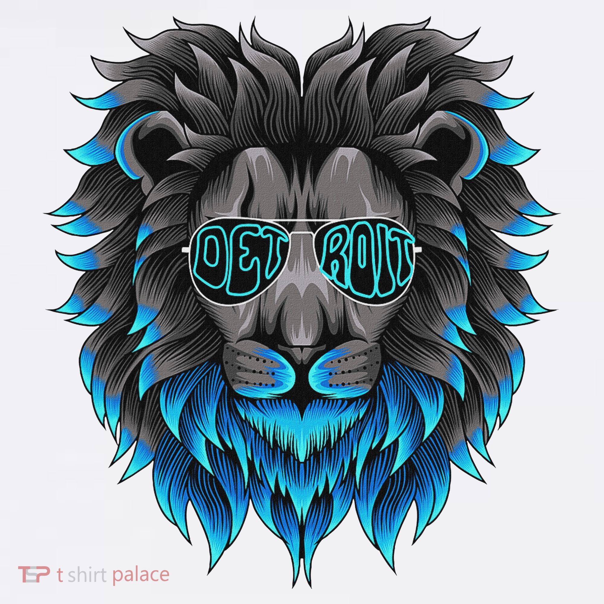 All Grit Detroit Cool Retro Lion Lovers Detroit Apparel Long Sleeve Shirt