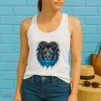 All Grit Detroit Cool Retro Lion Lovers Detroit Apparel Women's Tank Top thumb 2