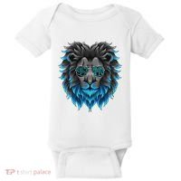 All Grit Detroit Cool Retro Lion Lovers Detroit Apparel Baby Bodysuit thumb 0