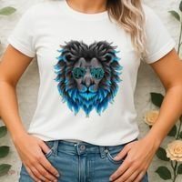 All Grit Detroit Cool Retro Lion Lovers Detroit Apparel Women's T-Shirt thumb 2