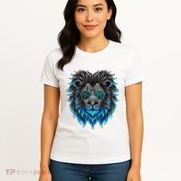 All Grit Detroit Cool Retro Lion Lovers Detroit Apparel Women's T-Shirt thumb 4
