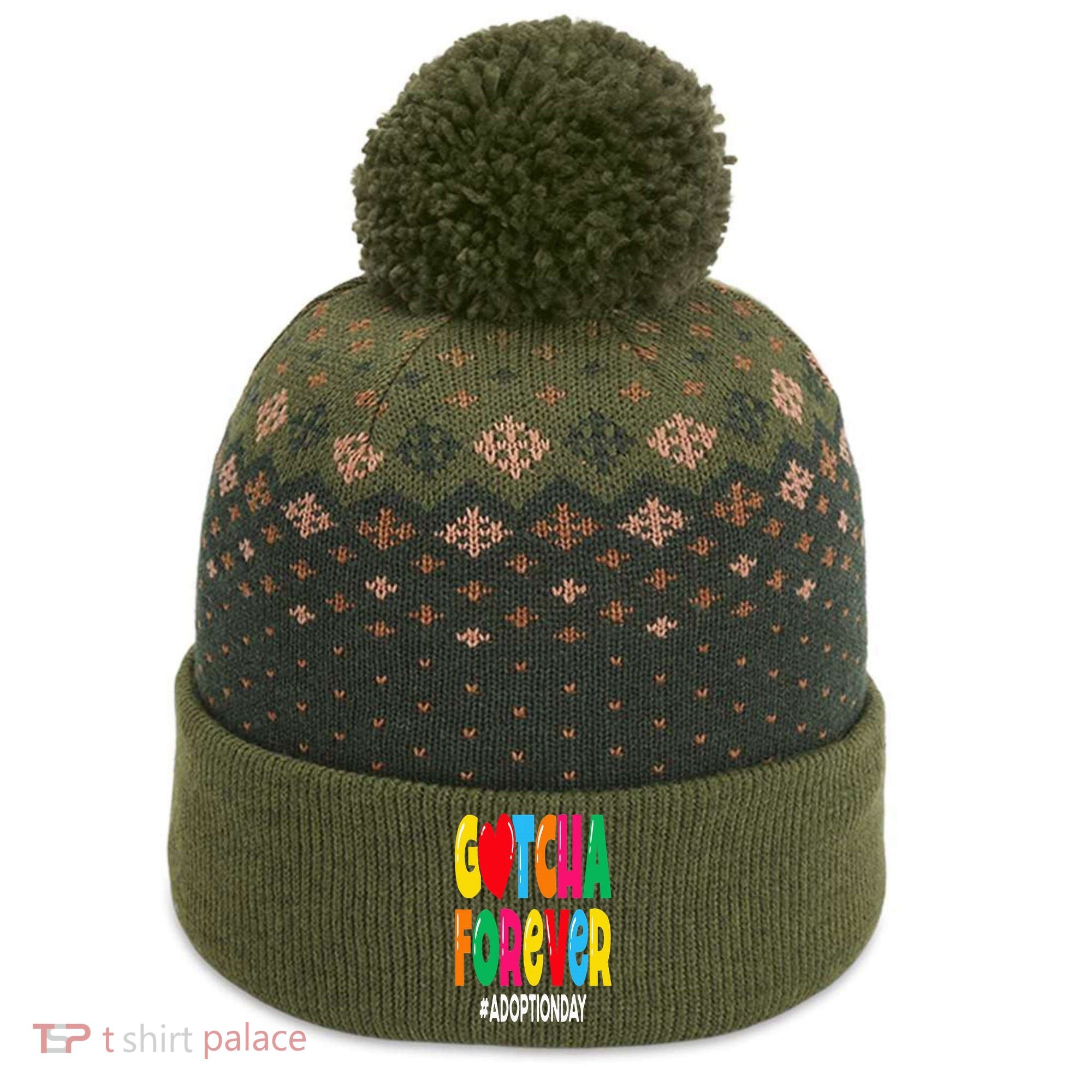 Adopt Gotcha Day Gotcha Forever Adoption Day The Baniff Cuffed Pom Beanie