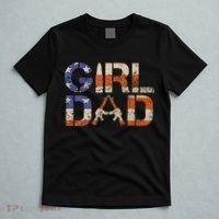 American Girl Dad Her Protector Forever Funny Father Of Gift For Dad T-Shirt thumb 5