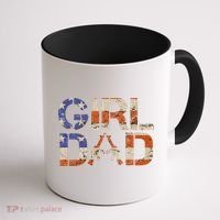 American Girl Dad Her Protector Forever Funny Father Of Gift For Dad Coffee Mug thumb 1