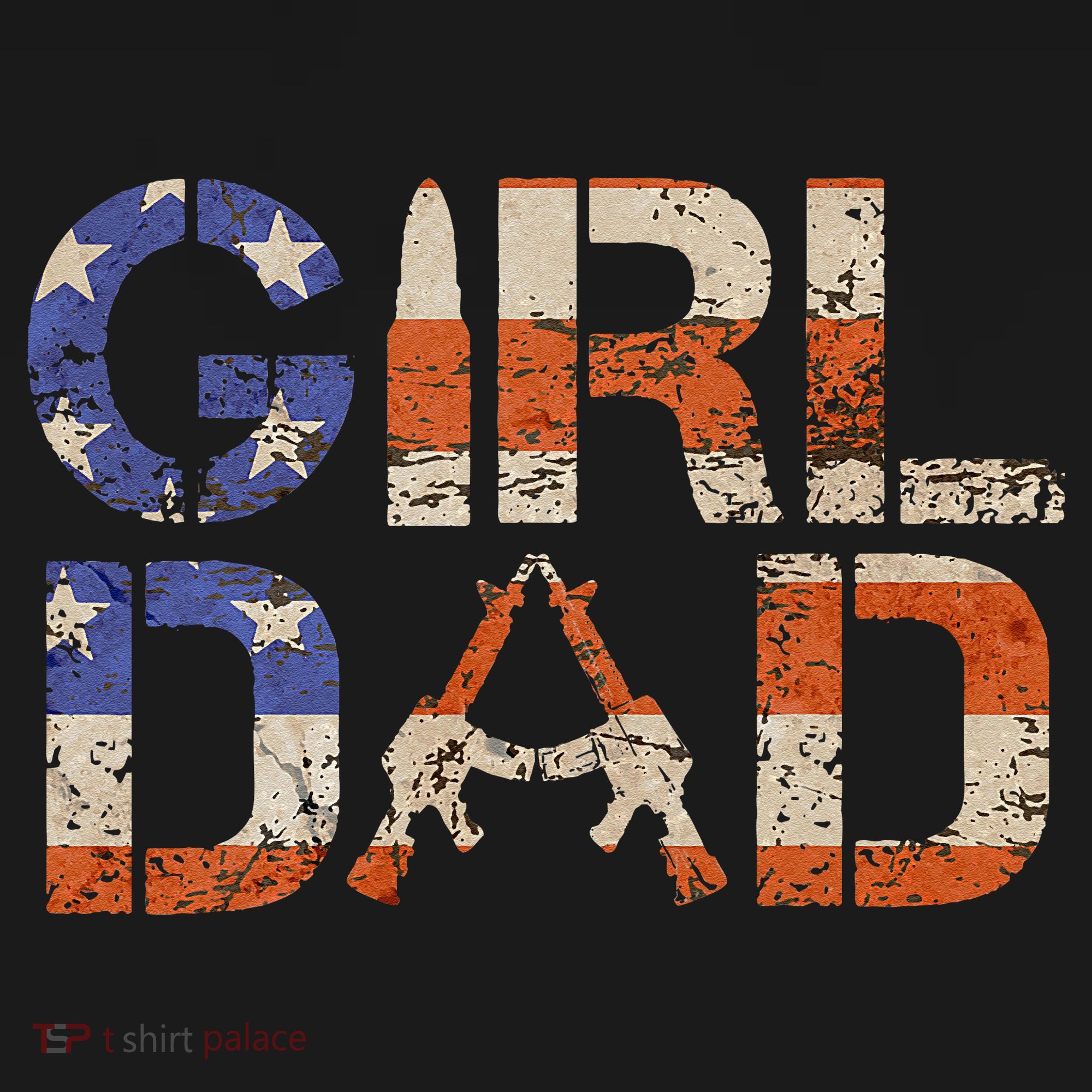 American Girl Dad Her Protector Forever Funny Father Of Gift For Dad Coaster