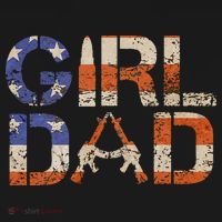 American Girl Dad Her Protector Forever Funny Father Of Gift For Dad Baby Bodysuit thumb 2
