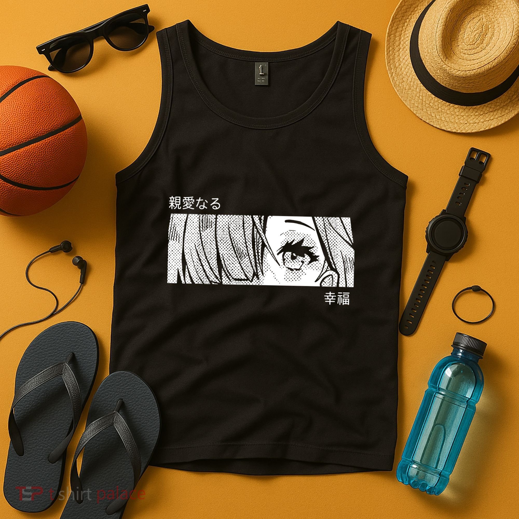 Anime Girl Eyes Cute Tank Top