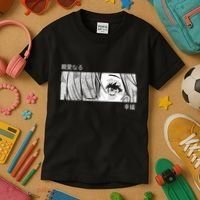 Anime Girl Eyes Cute Kids T-Shirt thumb 3