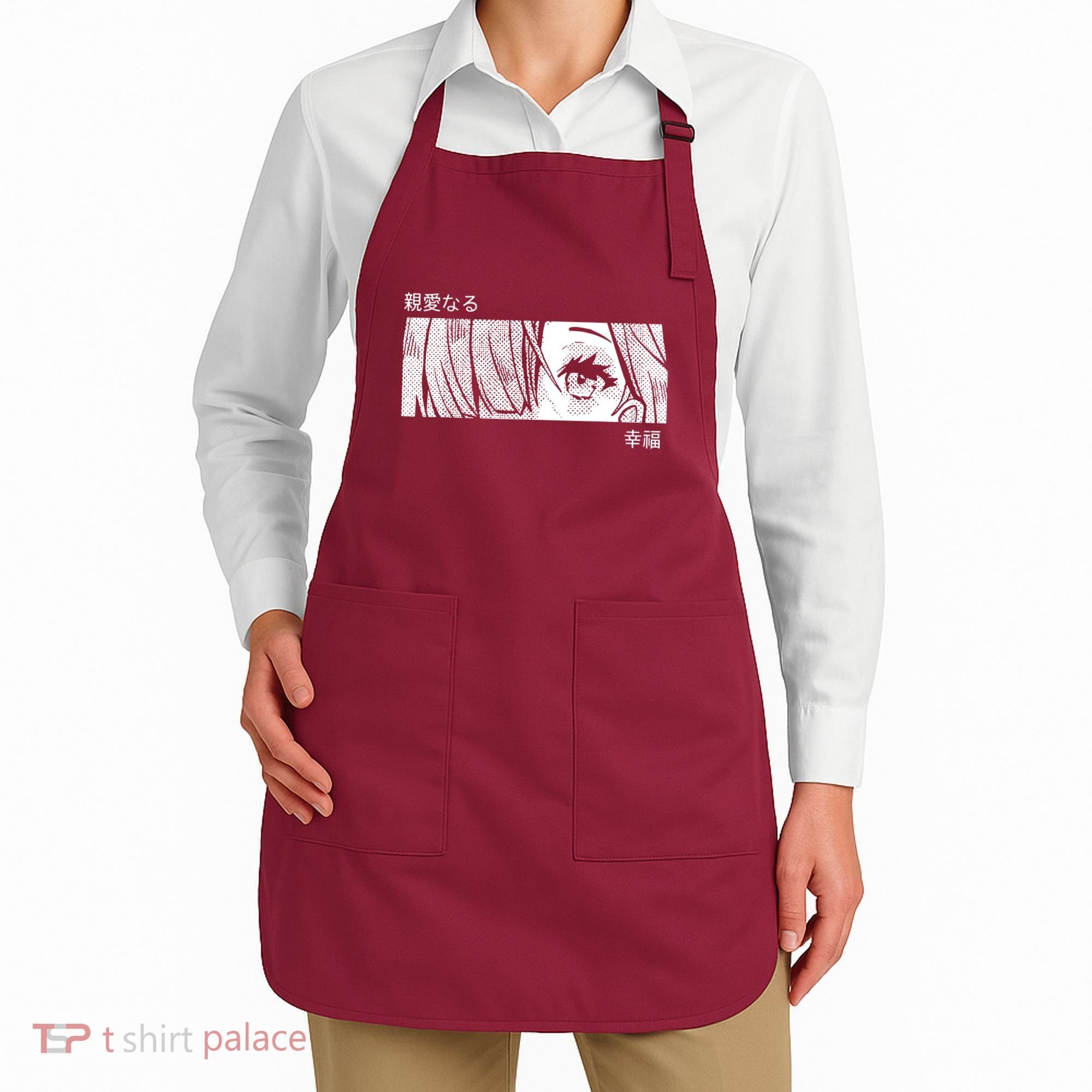 Anime Girl Eyes Cute Apron